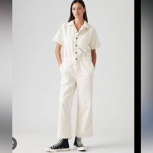 Levi’s white off heritage jumpsuit button down multiple sizes